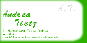 andrea tietz business card